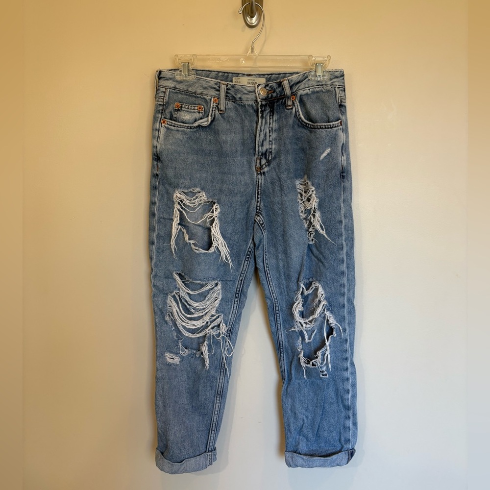 Topshop Moto Hayden Light Blue Denim Jeans